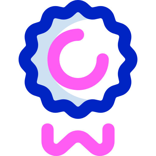 Badge medal certification honors icon