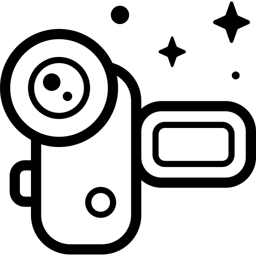 Video camera video recorder entertainment electronics icon Video camera video recorder entertainment electronics icon