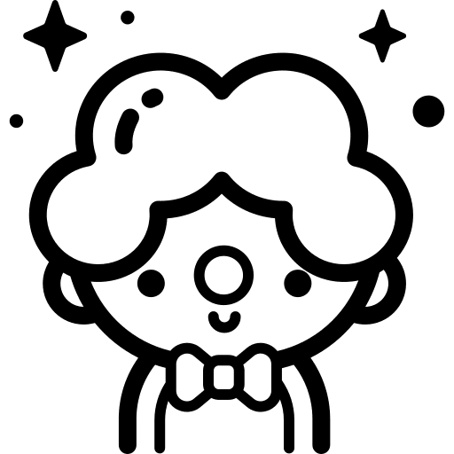 Clown occupation entertainment user icon Clown occupation entertainment user icon