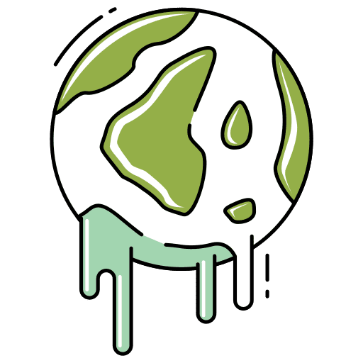 Global warming save nature protect the planet climate change icon