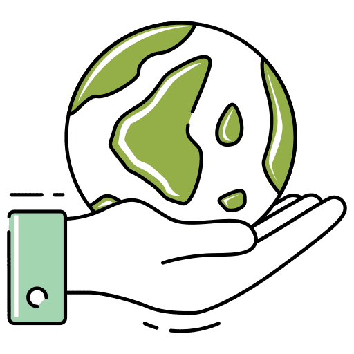 Protect the planet nature protection nature hand icon