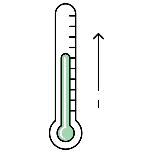 Thermometer climate climate change global warming icon