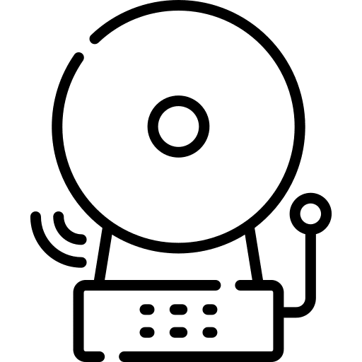 Alarm electronics internet of things alert icon Alarm electronics internet of things alert icon