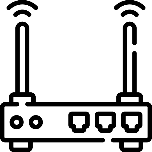 Router modem communications router icon