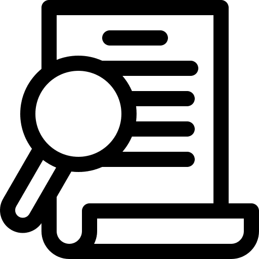 Proofreading management details correction icon