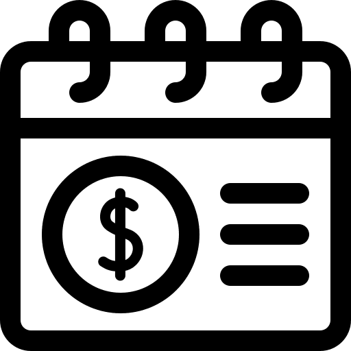 Pay day money administration organization icon Pay day money administration organization icon