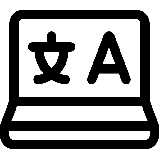 Translator social education communication icon Translator social education communication icon