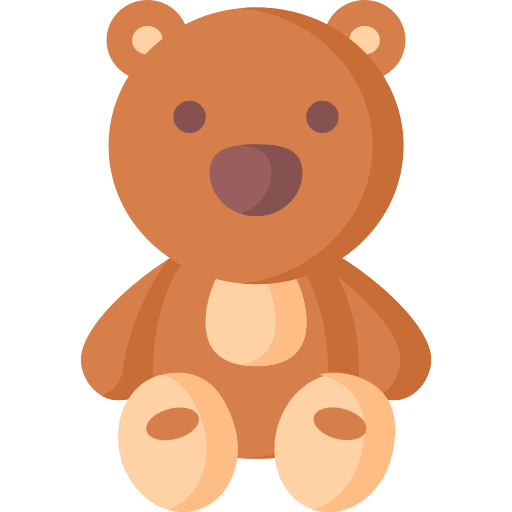 Teddy bear fluffy animal teddy bear icon