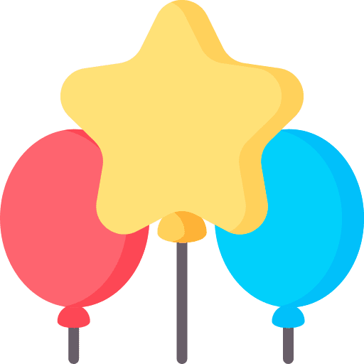 Balloons celebration entertainment decoration icon Balloons celebration entertainment decoration icon