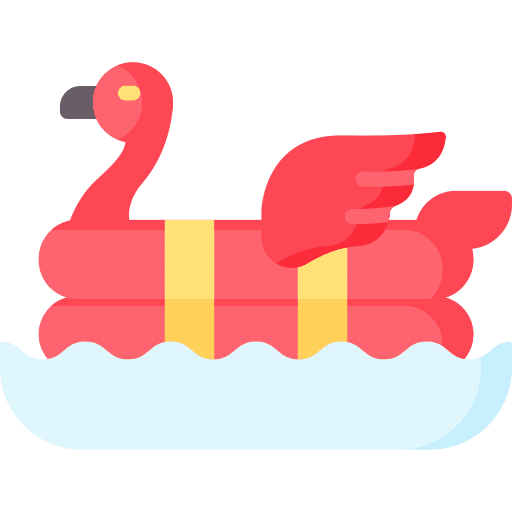 Float summertime sea relax icon Float summertime sea relax icon