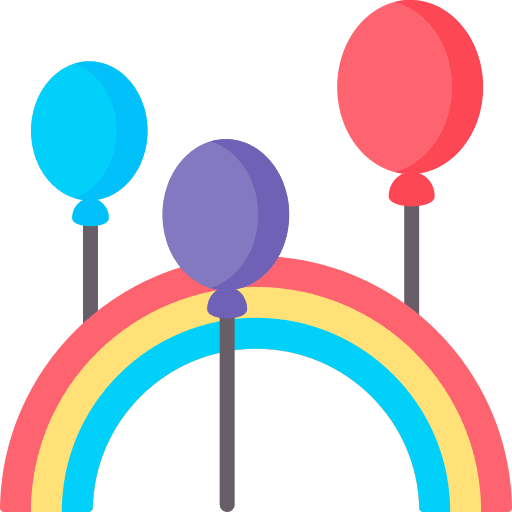 Balloons balloons birthday and party rainbow icon Balloons balloons birthday and party rainbow icon