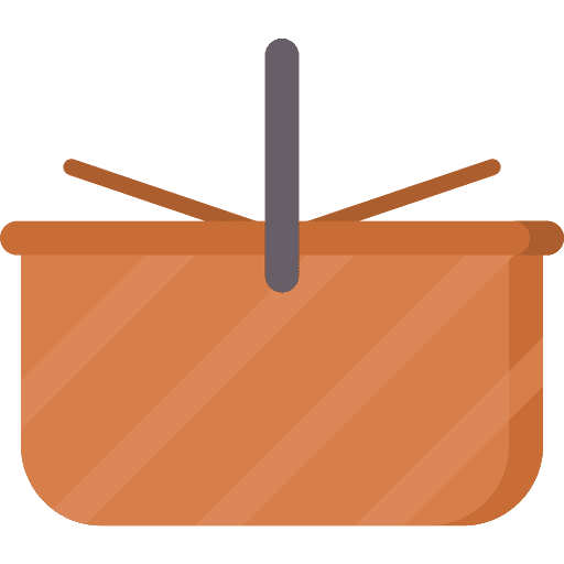 Picnic basket camping holidays food basket icon Picnic basket camping holidays food basket icon