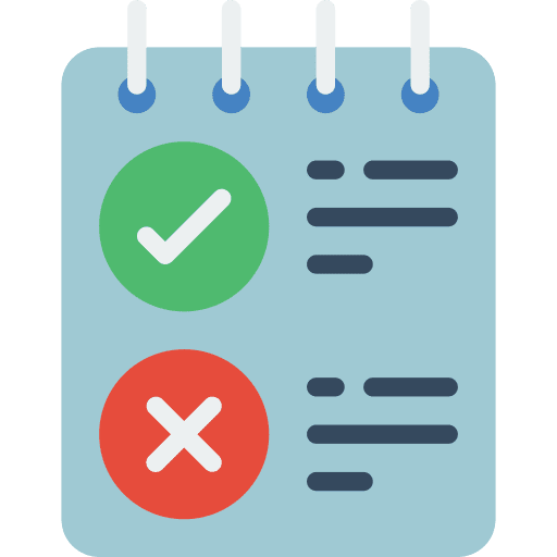 Check list check mark tasks verification icon