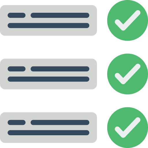 Checklist ui criteria conclusion icon