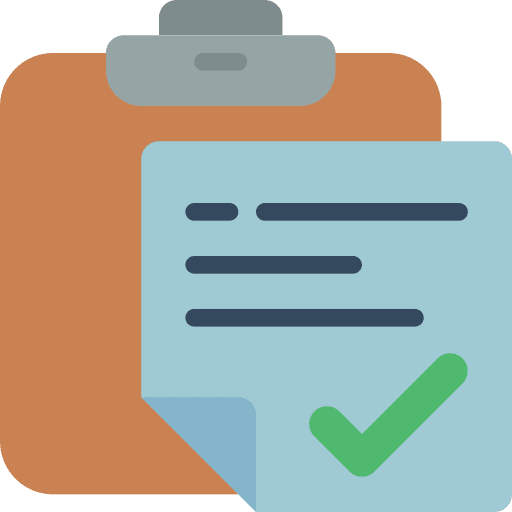 Clipboard archive verified file icon