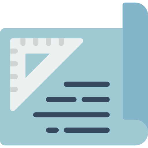 Blueprint floor plant sketch icon