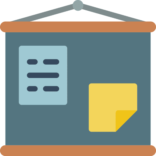 Board cork board notes miscellaneous icon