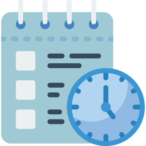 Checklist file waiting list study icon