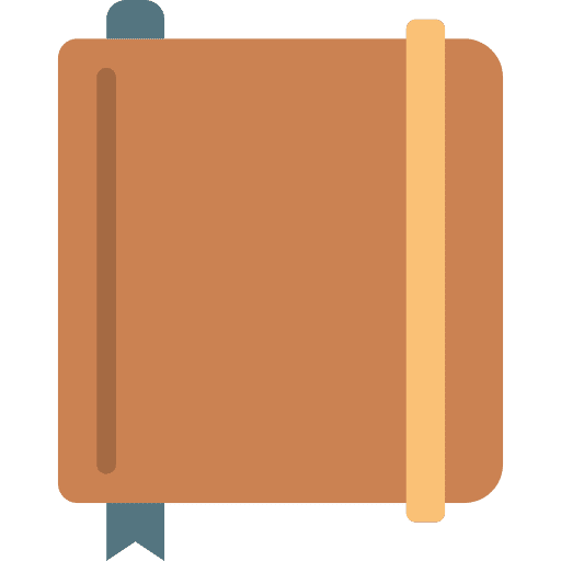 Note book education agenda business icon