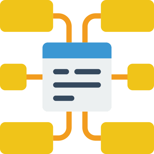 Website ui seo and web notes icon