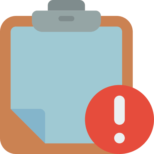 Clipboard clipboard alert page icon