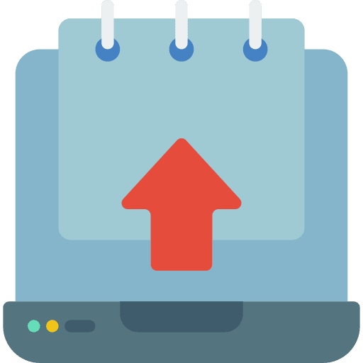 Laptop study ui elearning icon
