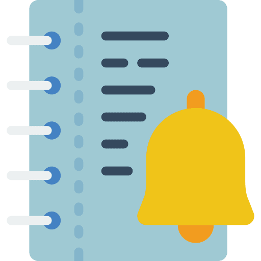 Bell notification bell bell notes icon