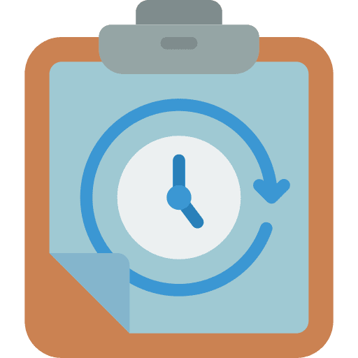 Clipboard estimate time clipboard icon
