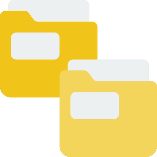 Folders office material folders file storage icon