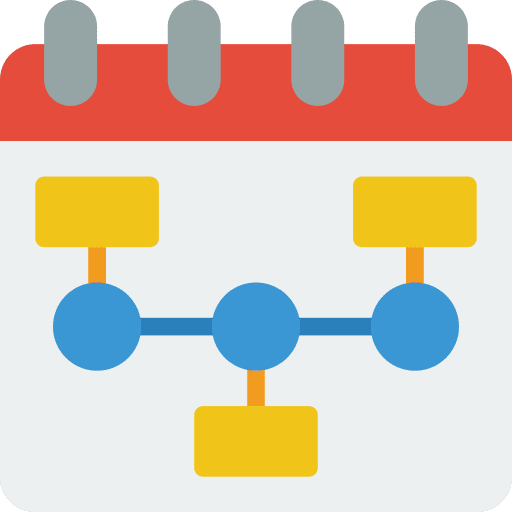 Calendar management schedule time and date icon