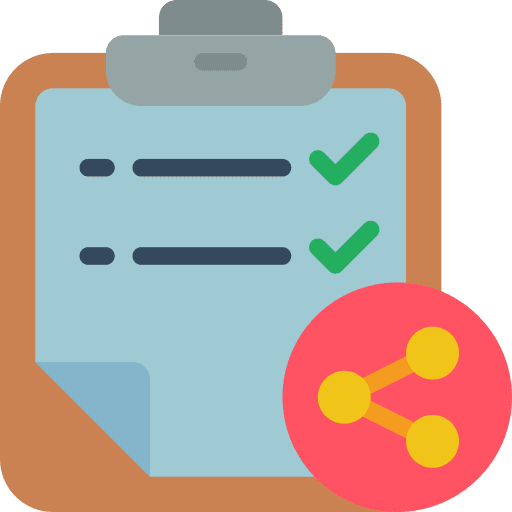 Checklist register share education icon
