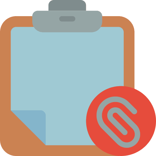 Clipboard attach clipboard note icon
