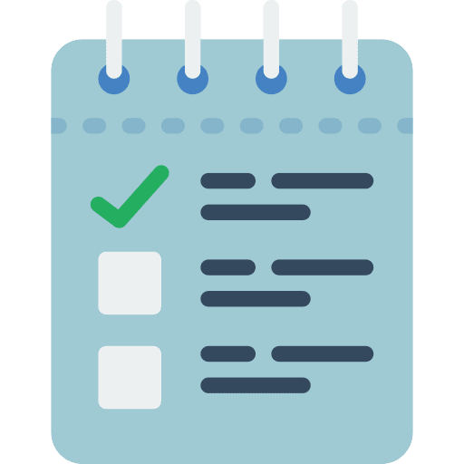 List checklist conclusion task icon