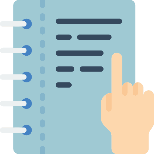 Notepad writing education notebook icon