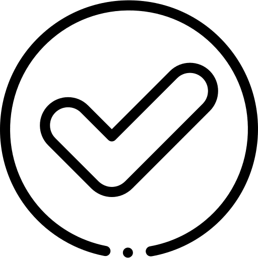 Accept tick approve web button icon