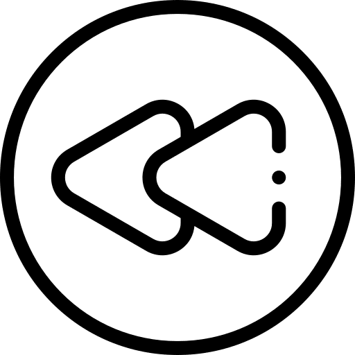 Backward multimedia option previous backward icon