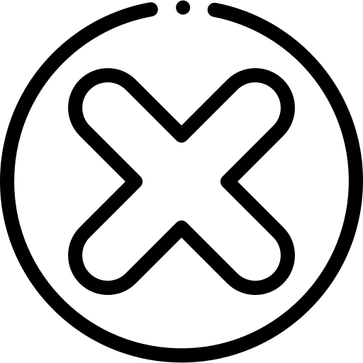 Cancel web button ui delete icon