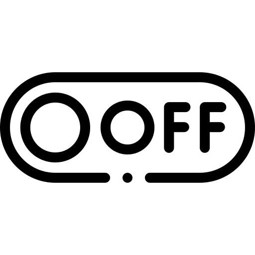 Off toggle multimedia option web button icon