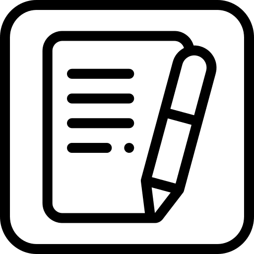 Register form edit interface icon