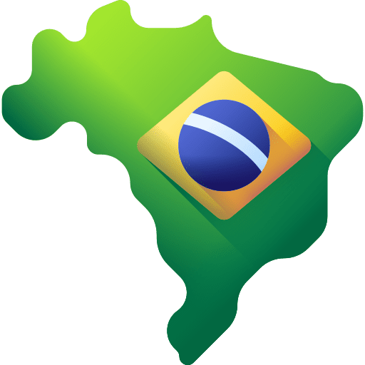 Brazil map symbol brazil icon