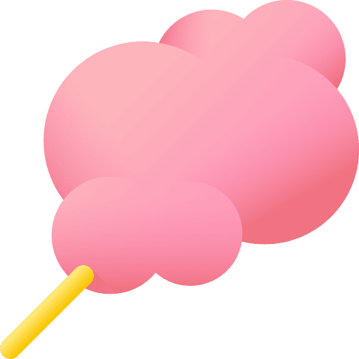 Cotton candy dessert sweet food icon