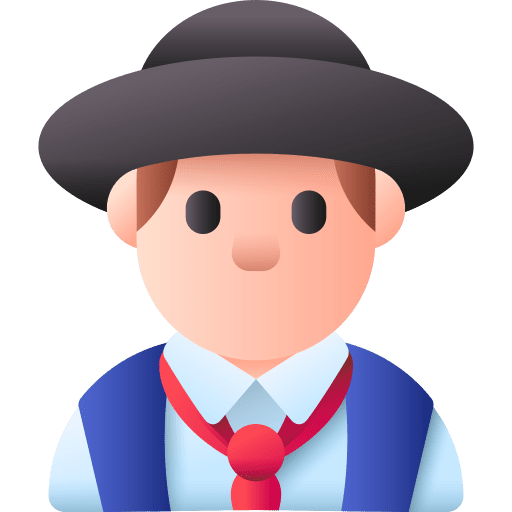 Man brazilian costume people icon Man brazilian costume people icon