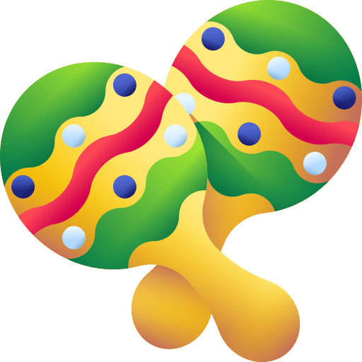 Maracas shaker cultures tropical icon Maracas shaker cultures tropical icon