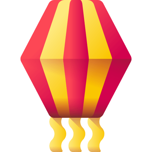 Paper lantern flying cultures festa junina icon Paper lantern flying cultures festa junina icon
