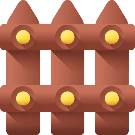 Fence gardening farming agricultural icon Fence gardening farming agricultural icon