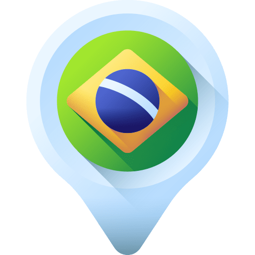 Location pin brazil map point icon Location pin brazil map point icon