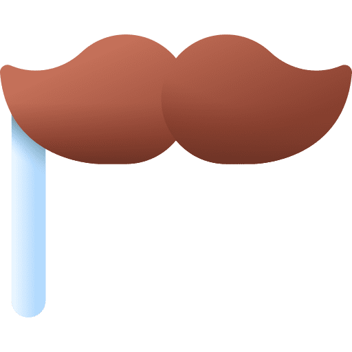 Moustache carnival moustache mask icon Moustache carnival moustache mask icon