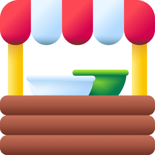 Food stall street food food and restaurant farm icon Food stall street food food and restaurant farm icon
