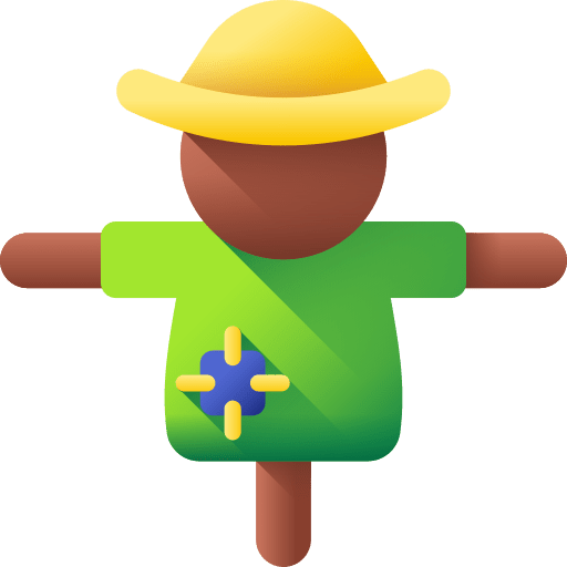 Scarecrow farming rural garden icon Scarecrow farming rural garden icon
