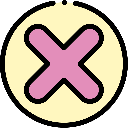 Cancel cross out cancel failed icon